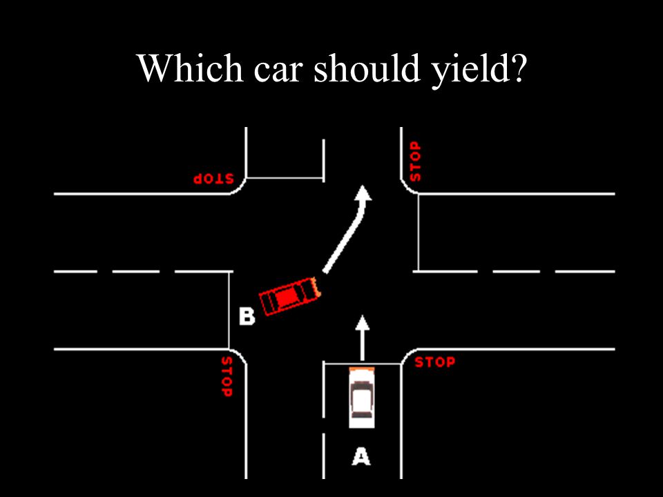 Which car should yield