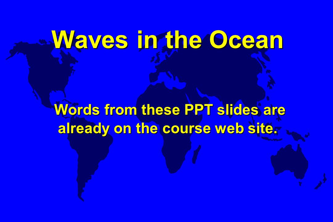 waves in the ocean