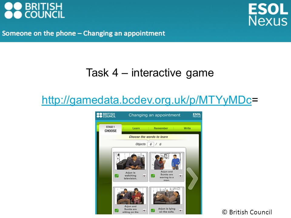 Task 4 – interactive game