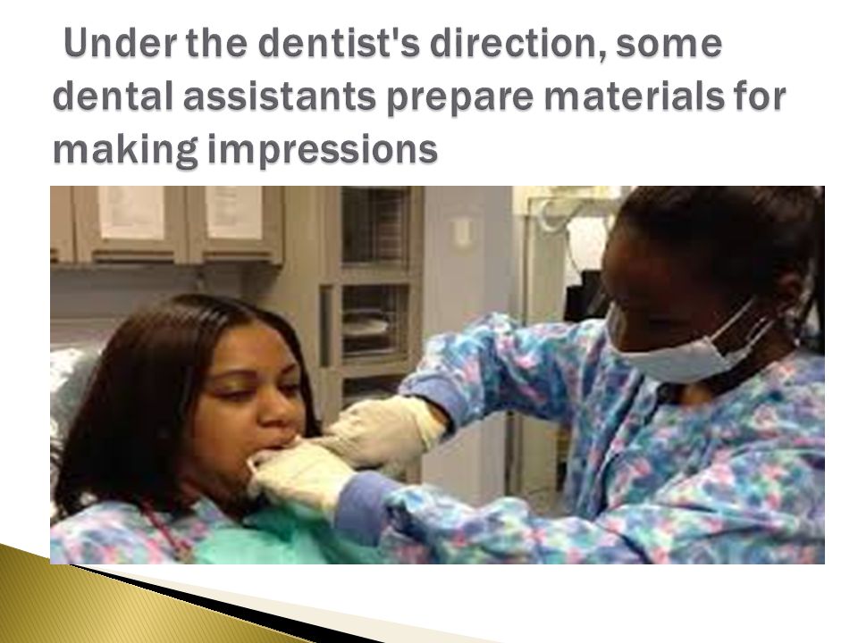 They also sterilize instruments and equipment, prepare tray setups for dental procedures, and instruct patients on postoperative and general oral health care.
