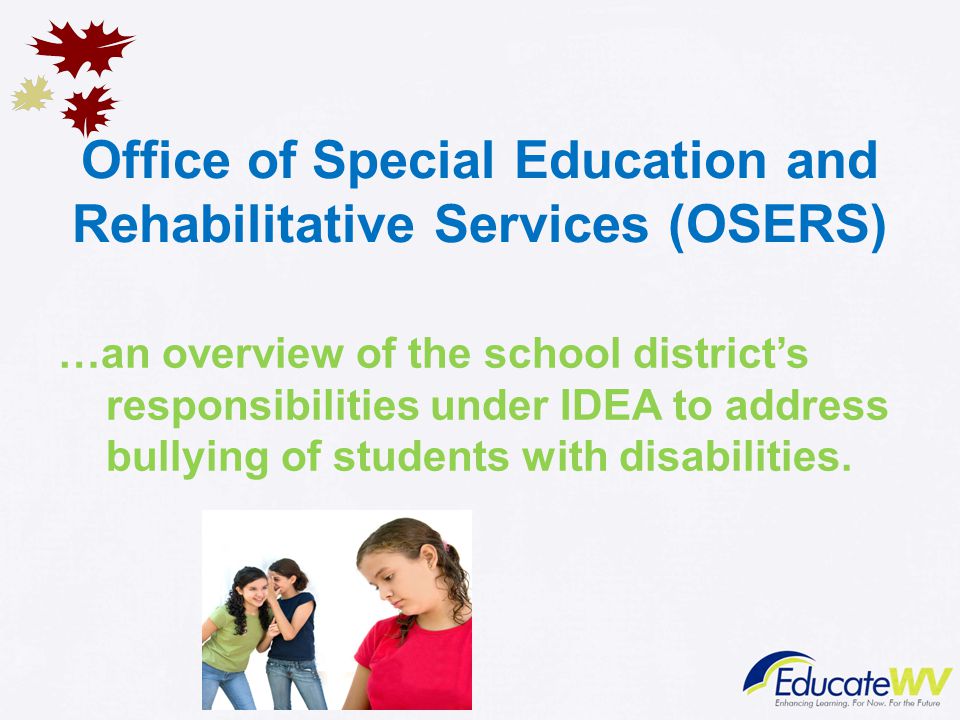 Bullying And Students With Disabilities >> Bullying Of Students With Disabilities Office Of Special Programs Bullying And Students With Disabilities >> Bullying Of Students With Disabilities Office Of Special Programs