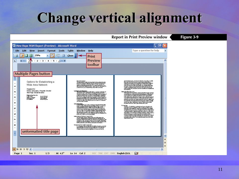11 Change vertical alignment