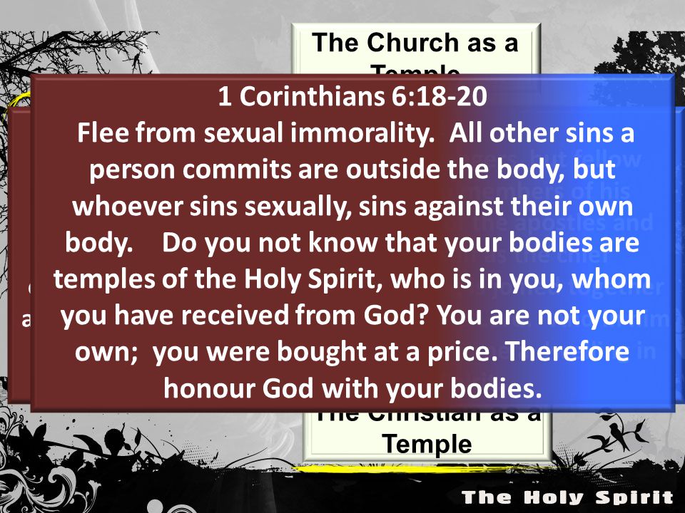 The Church as a Temple The Christian as a Temple Ephesians 2:18-22 You are no longer foreigners and strangers, but fellow citizens with God’s people and also members of his household, built on the foundation of the apostles and prophets, with Christ Jesus himself as the chief cornerstone.