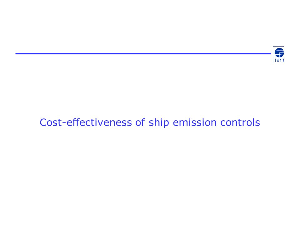 Cost-effectiveness of ship emission controls