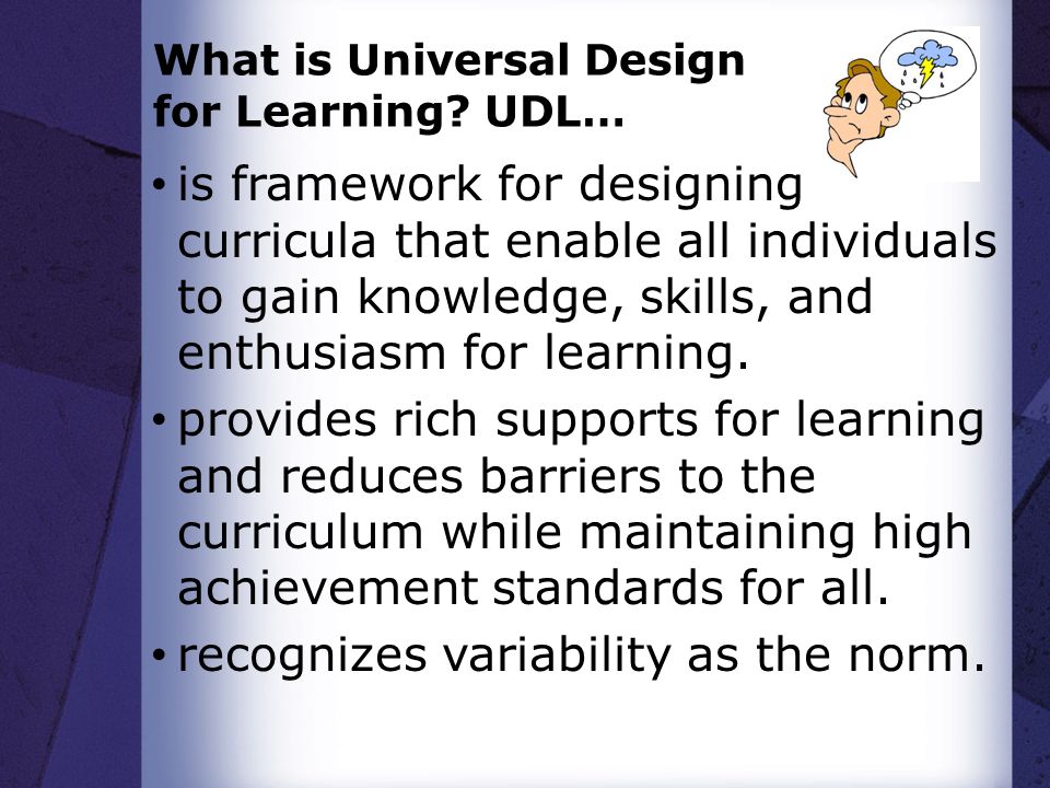 What is Universal Design for Learning.