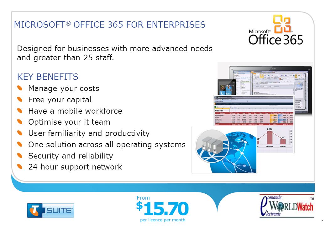 Designed for businesses with more advanced needs and greater than 25 staff.