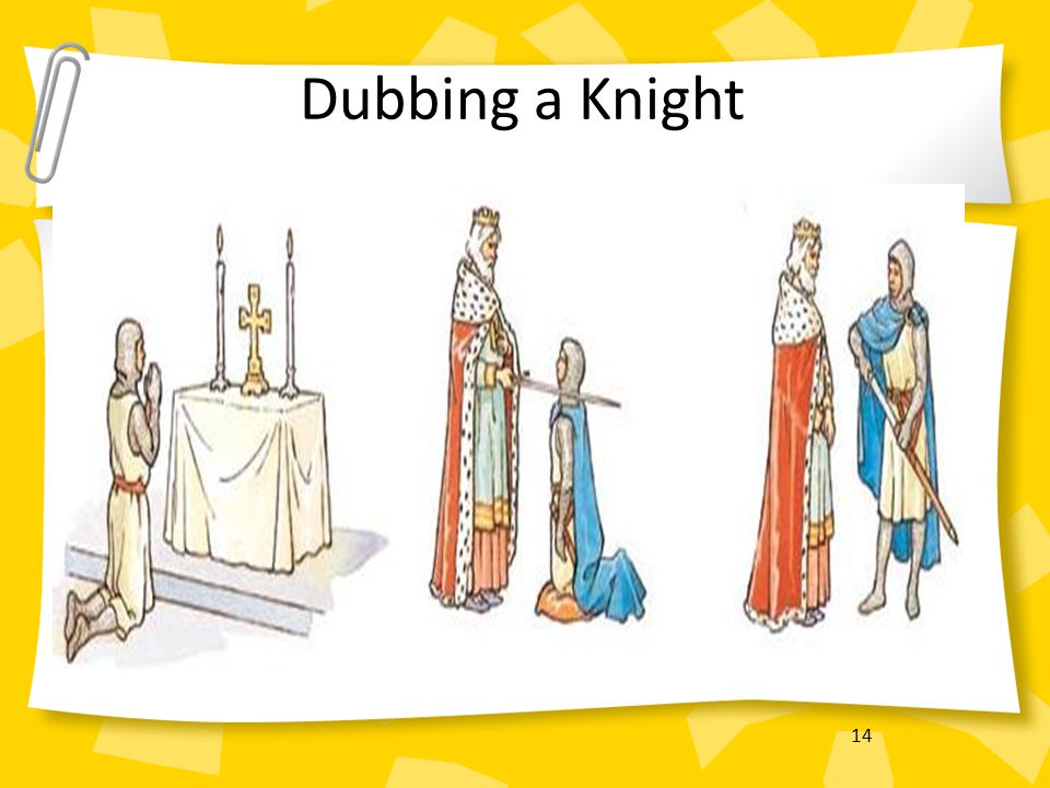 14 Dubbing a Knight