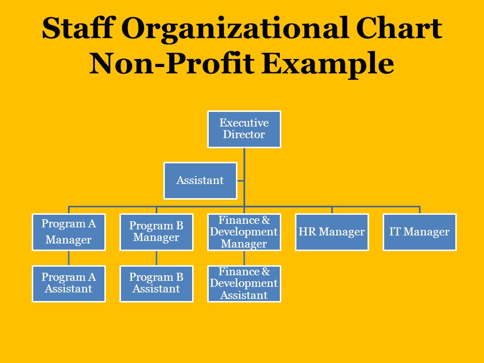 Not For Profit Organizational Chart