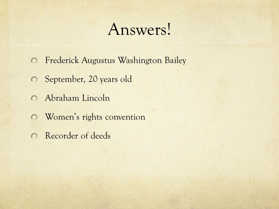 Answers.