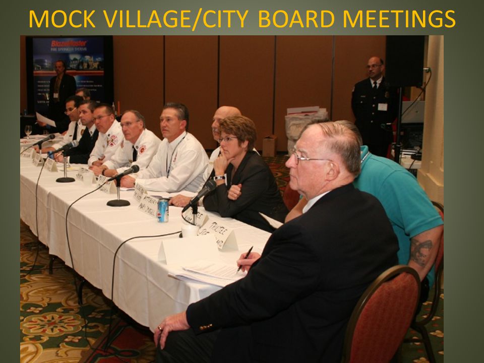 MOCK VILLAGE/CITY BOARD MEETINGS