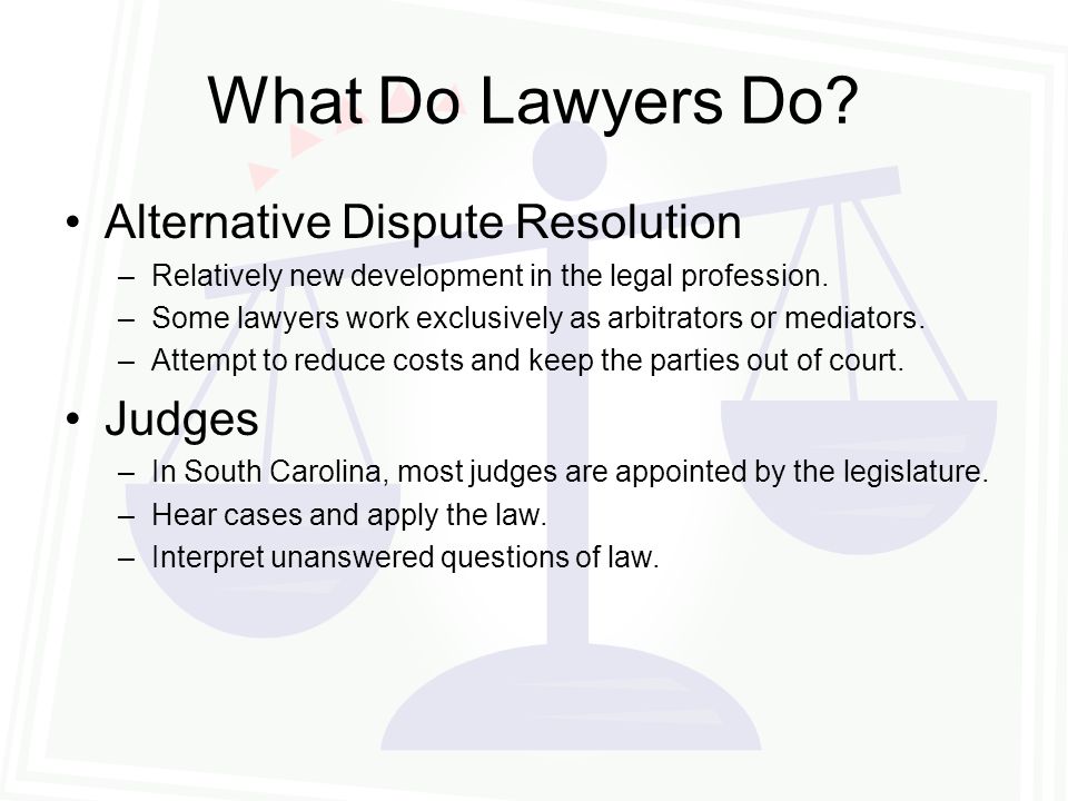 What Do Lawyers Do.