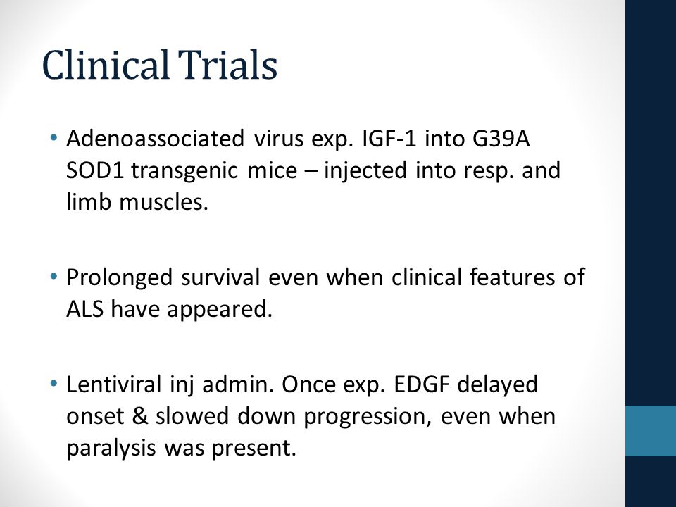 Clinical Trials Adenoassociated virus exp.
