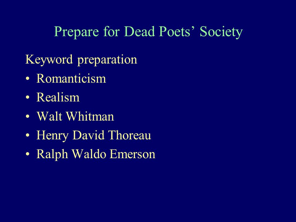 themes in dead poets society