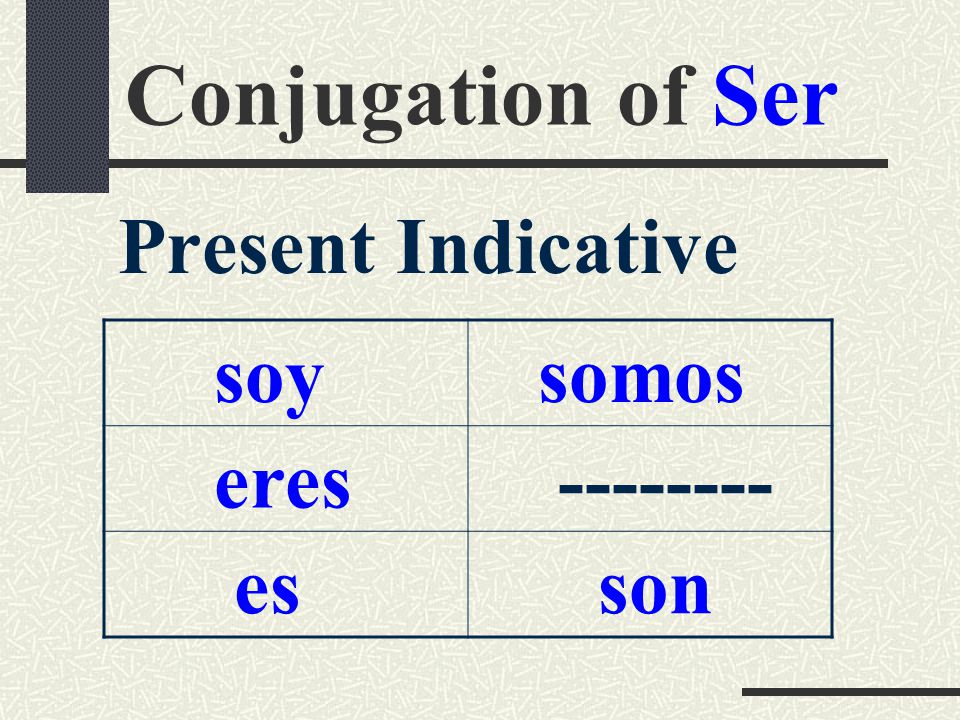 Ser and Estar To be or not to be? Spanish One ch ppt download