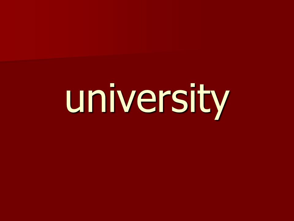 university