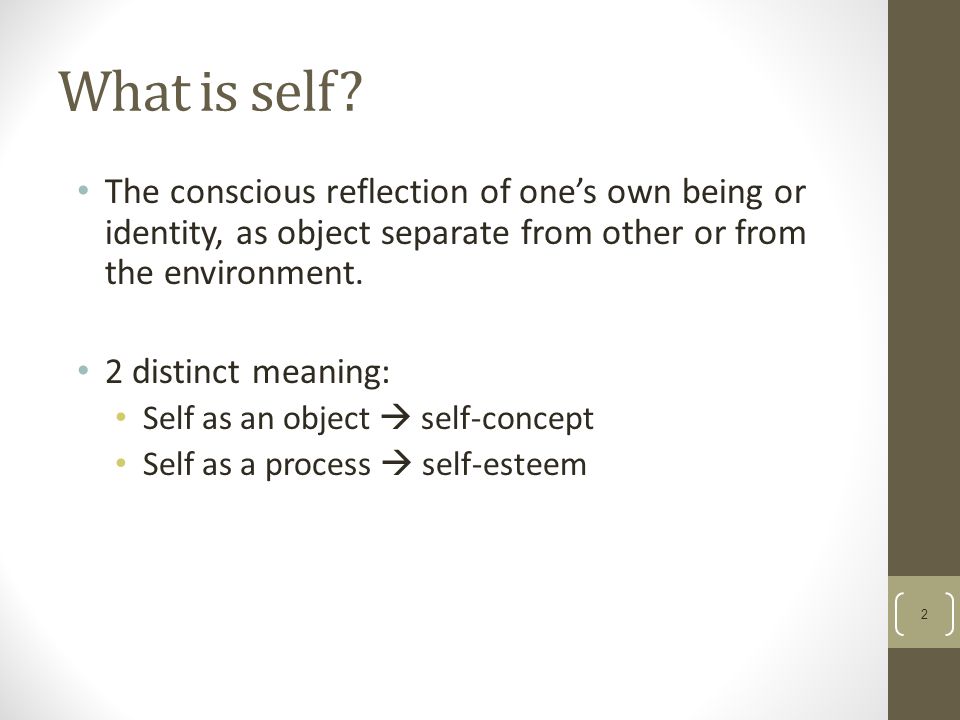 what is self concept formation