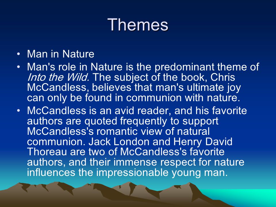 into the wild book themes into the wild book themes