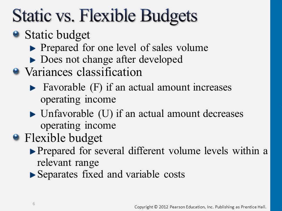 fixed vs flexible budget