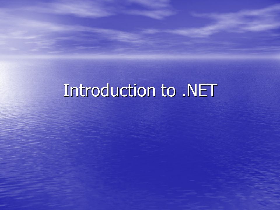 Introduction to.NET. Lim2 Topics to be covered MSDN Academic ...