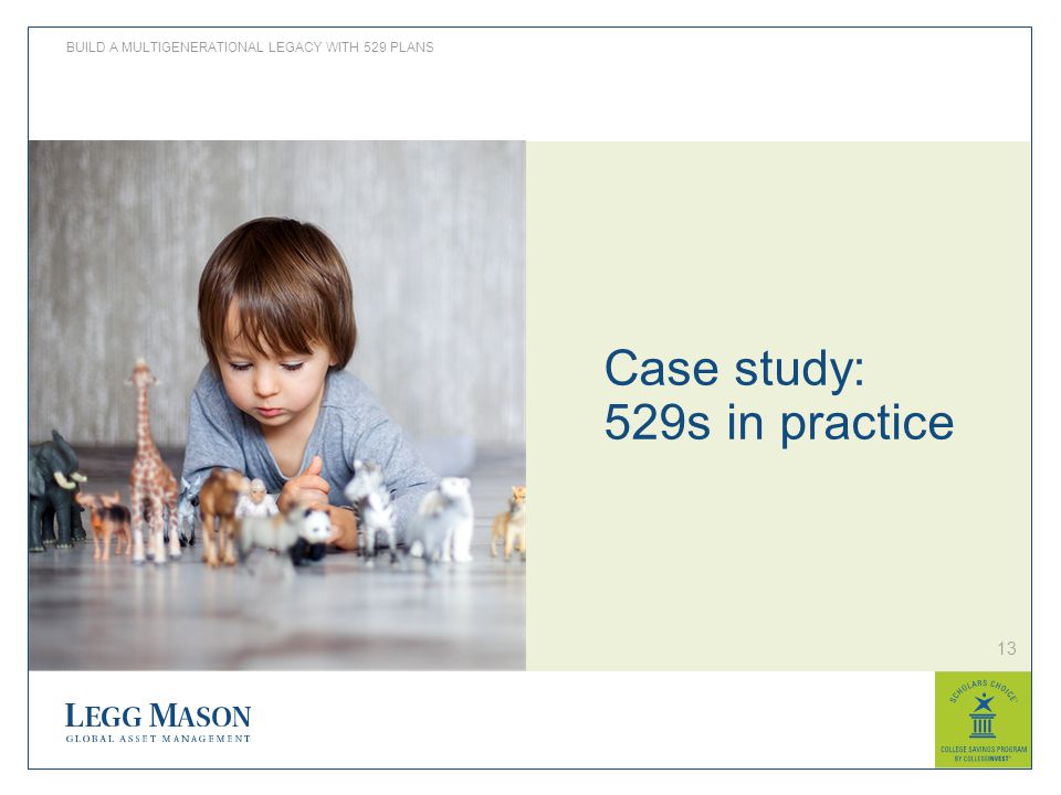 13 BUILD A MULTIGENERATIONAL LEGACY WITH 529 PLANS Case study: 529s in practice