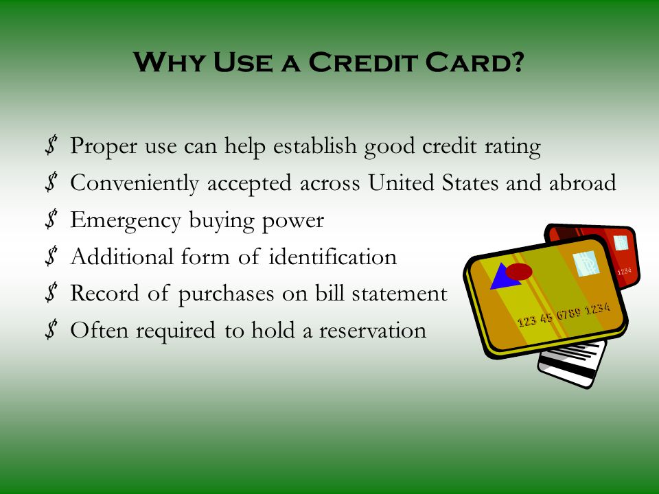 Why Use a Credit Card.