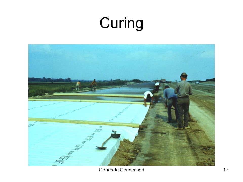 Concrete Condensed17 Curing