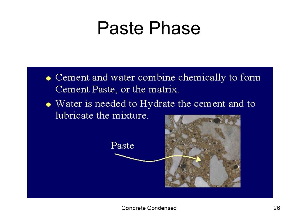 Concrete Condensed26 Paste Phase