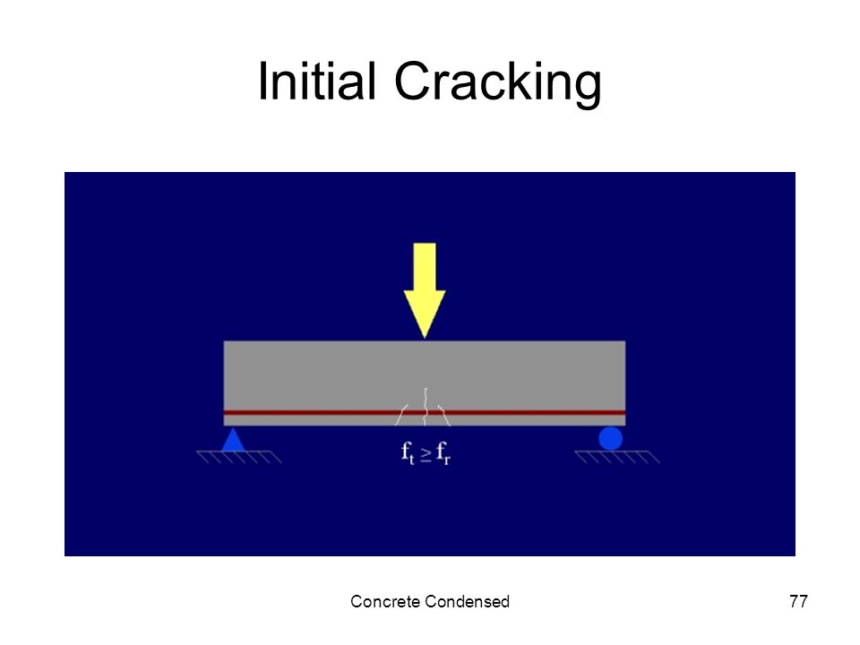 Concrete Condensed77 Initial Cracking