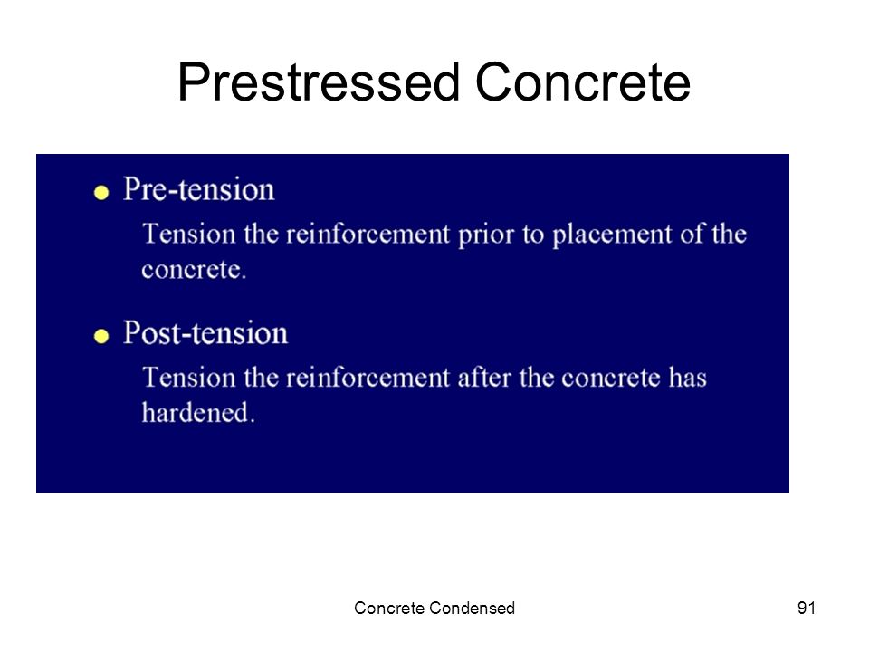Concrete Condensed91 Prestressed Concrete