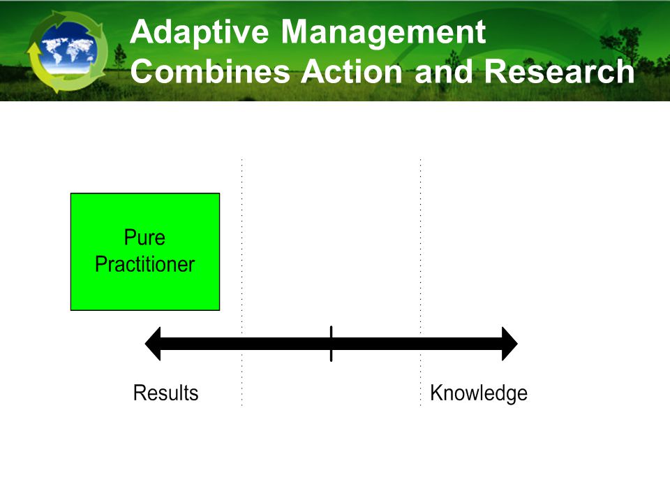 Adaptive Management Combines Action and Research