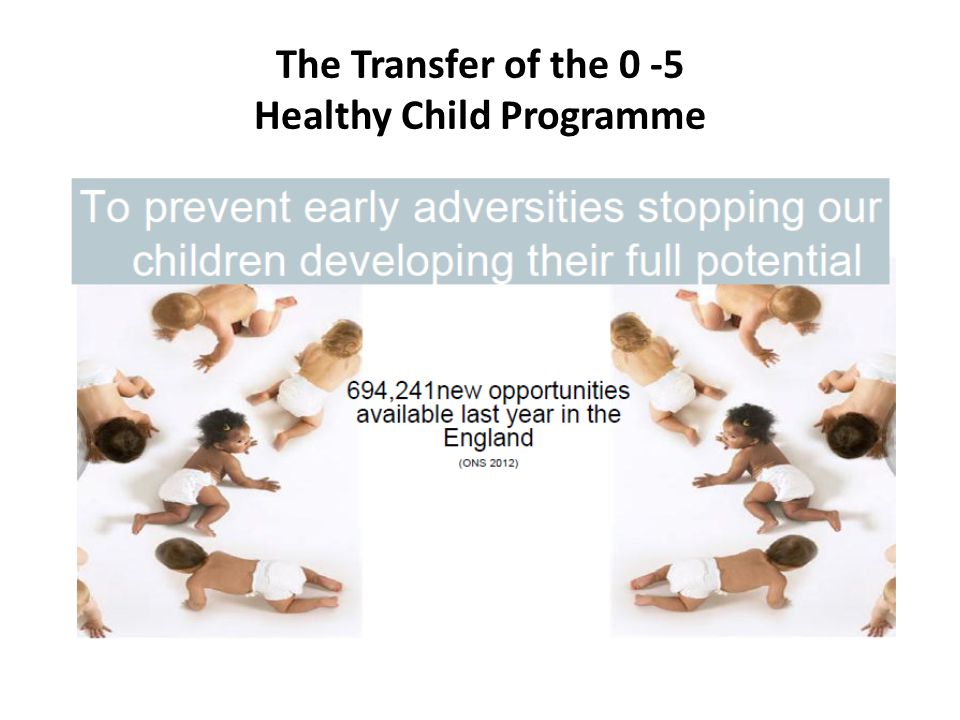 The Transfer of the 0 -5 Healthy Child Programme