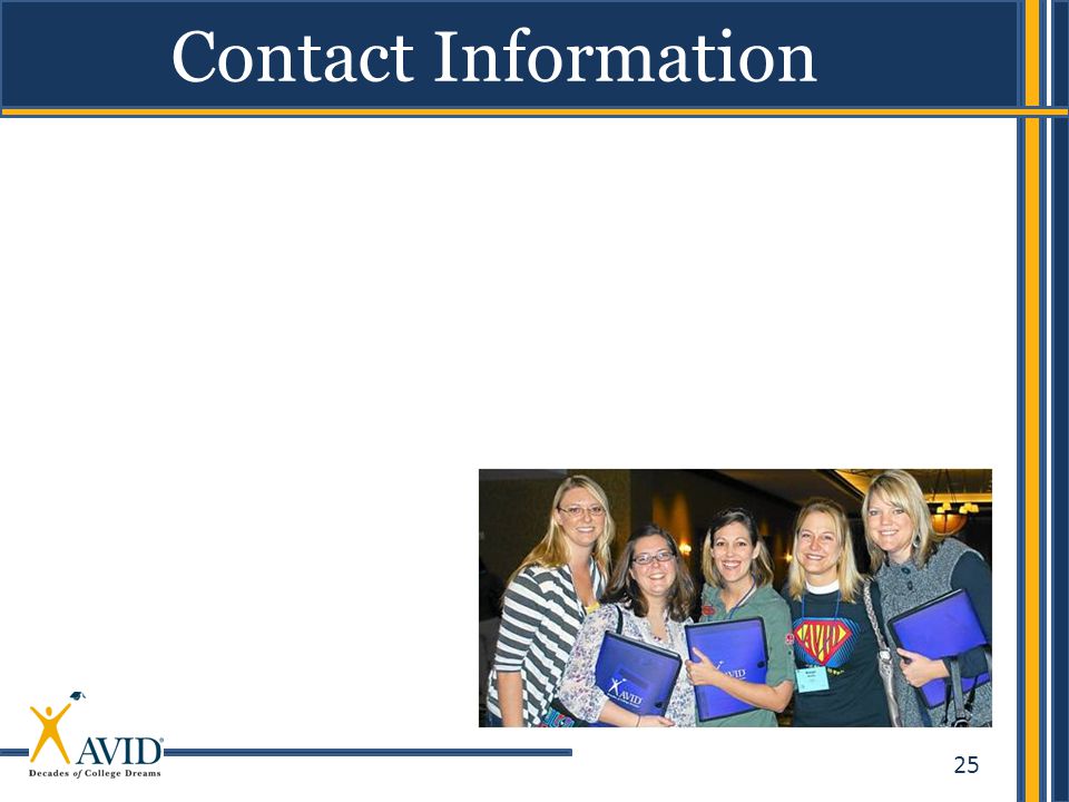 25 Contact Information