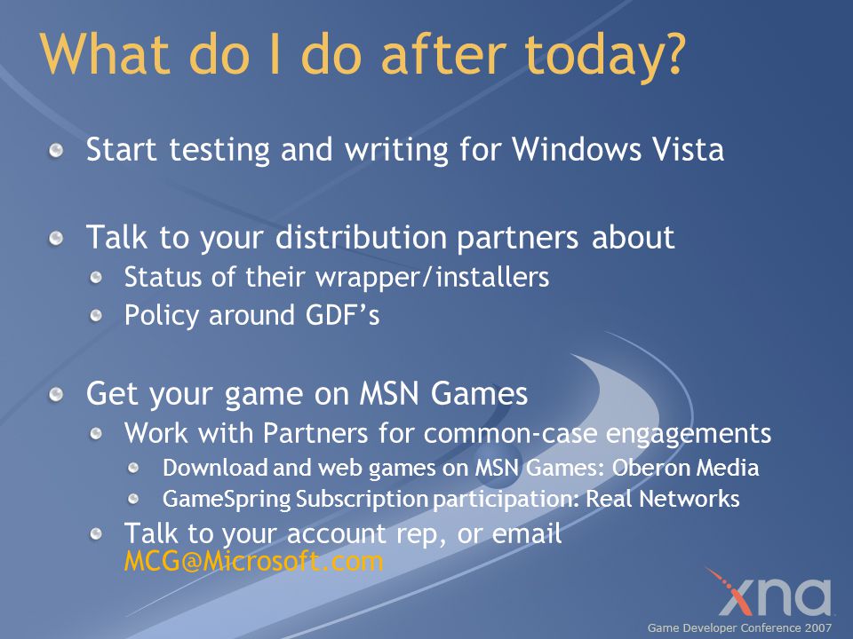 Casual Games and Windows Vista Kim Pallister Developer Relations