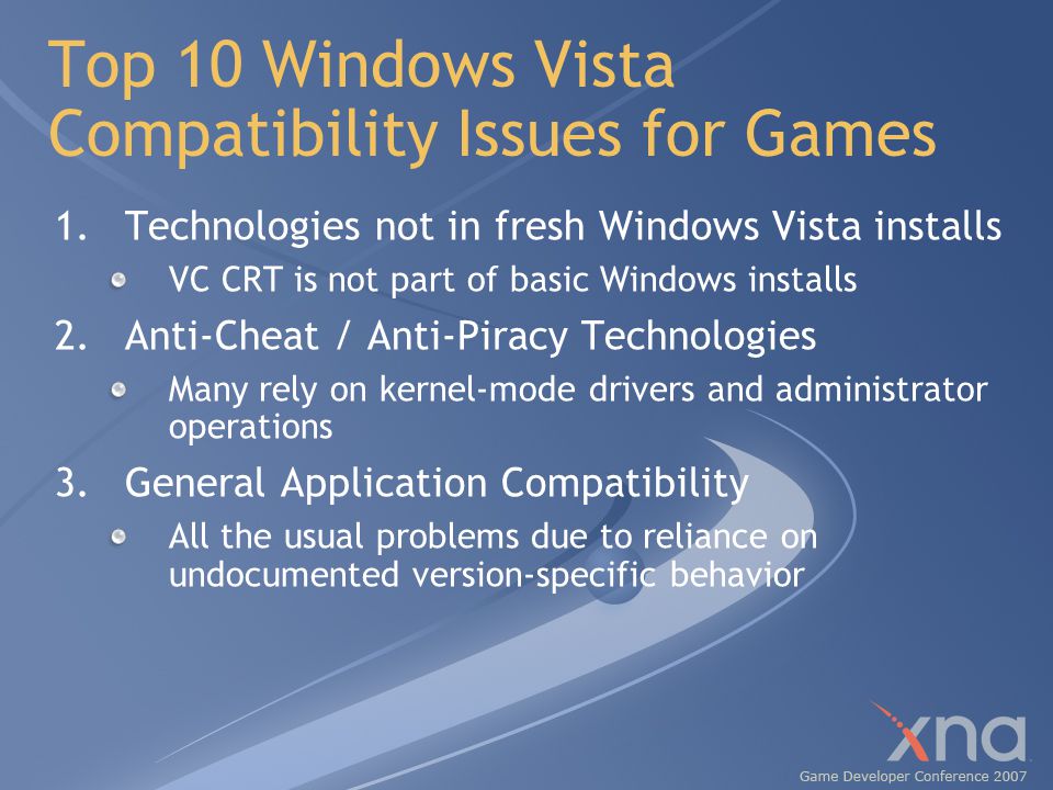 Casual Games and Windows Vista Kim Pallister Developer Relations