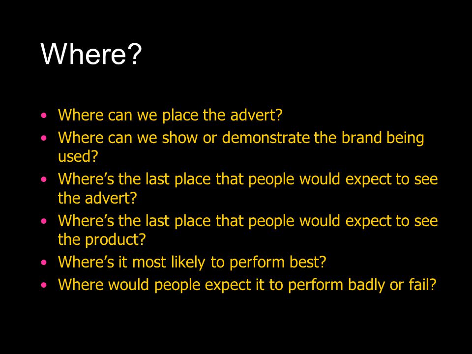 What. What are we really selling or offering. What do our target audience really want.