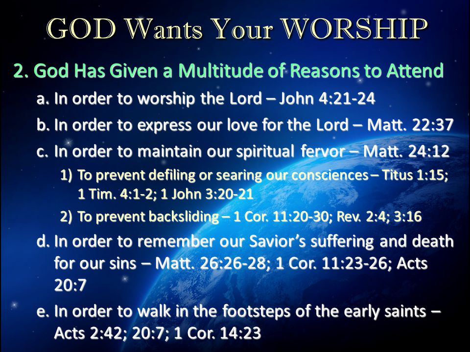 GOD Wants Your WORSHIP 2.