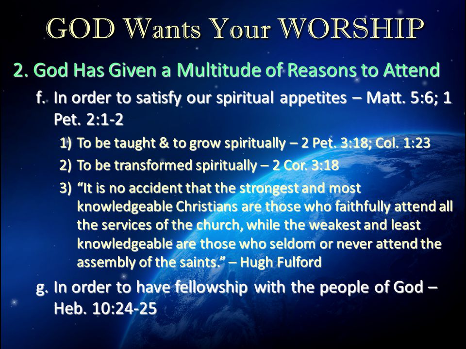 GOD Wants Your WORSHIP 2.