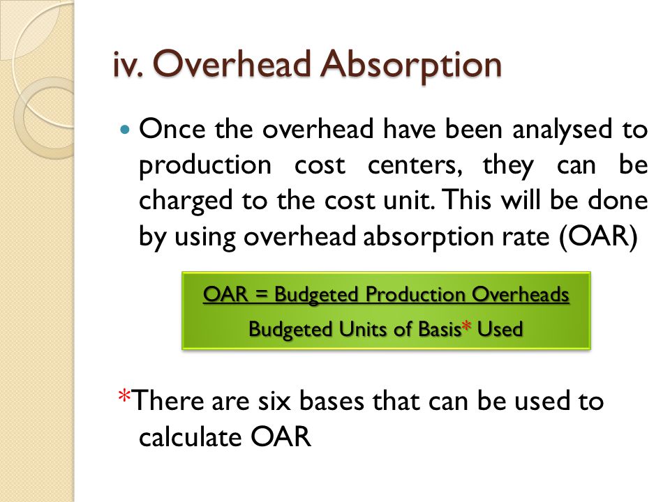 OVERHEADS Definitions Types Classifications Distribution of Overheads Cost  to Various Cost Center Overhead Analysis Sheet. - ppt download