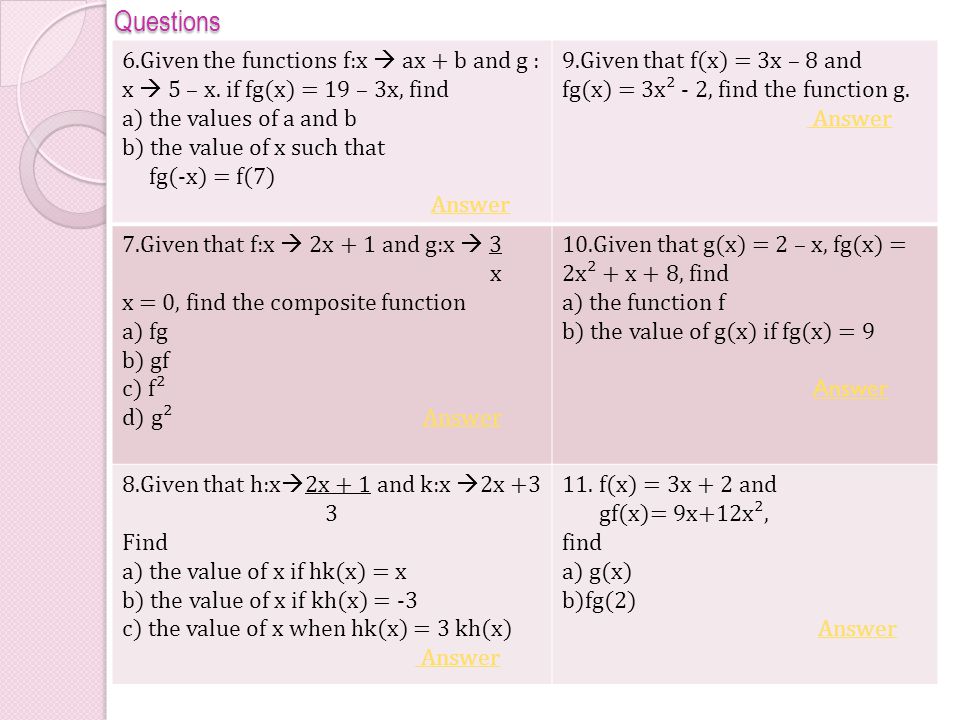 Additional Mathematics Functions Questions 1 Given Function F X Mx 4 X N X N If F 2 10 And F 8 4 Find A The Values Of M And N B The Ppt Download