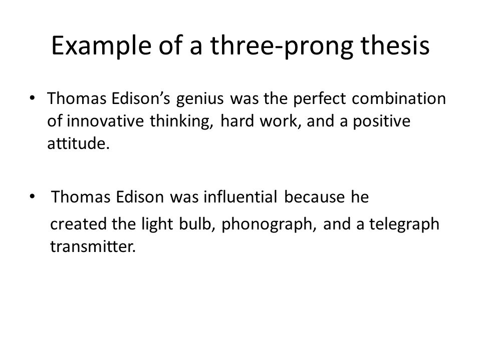 thesis statement of thomas edison