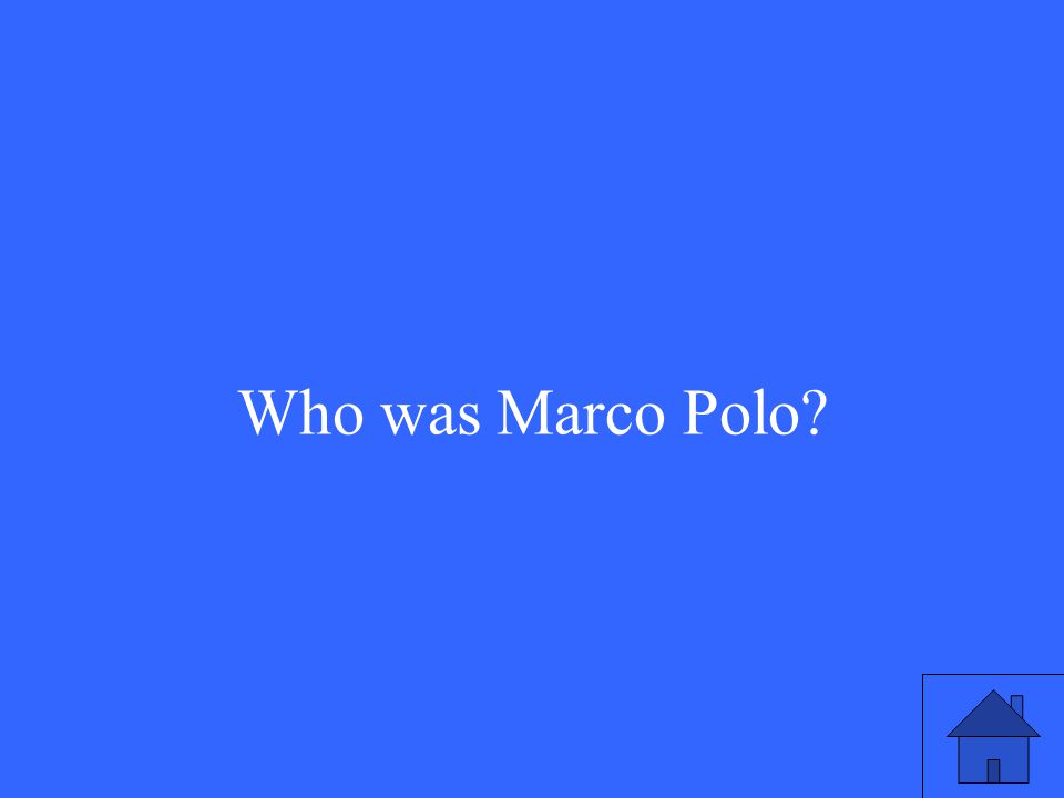 Who was Marco Polo