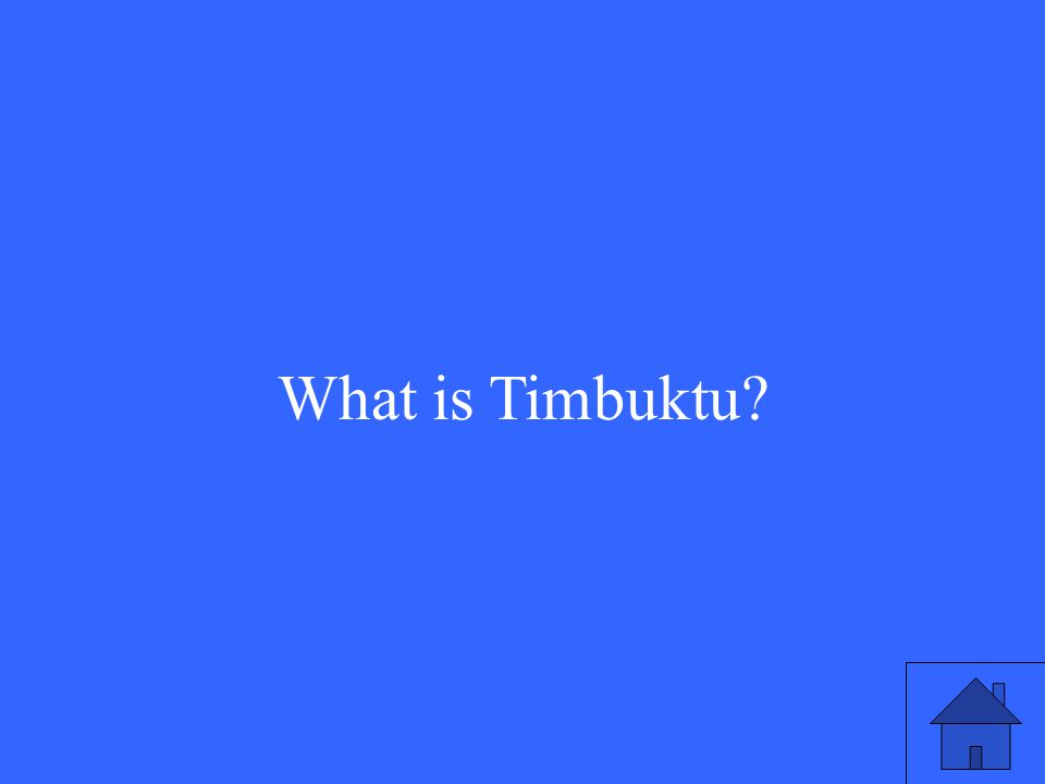 What is Timbuktu