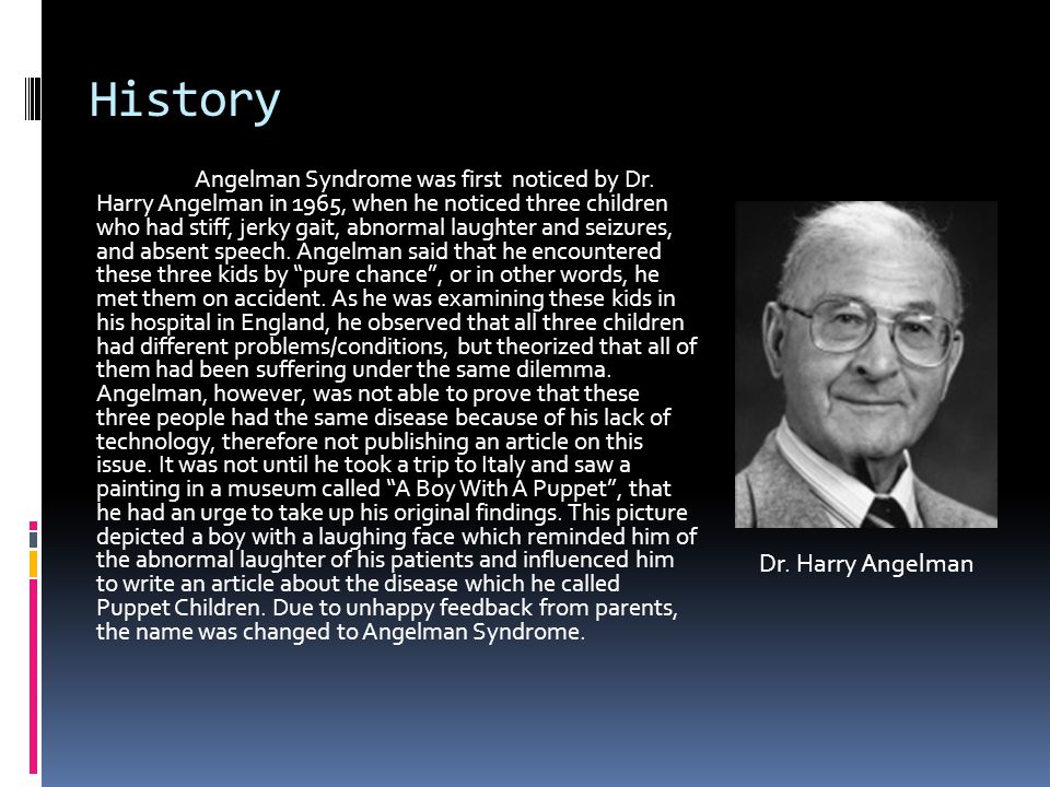images Dr Harry Angelman by vineet ravoori history angelman