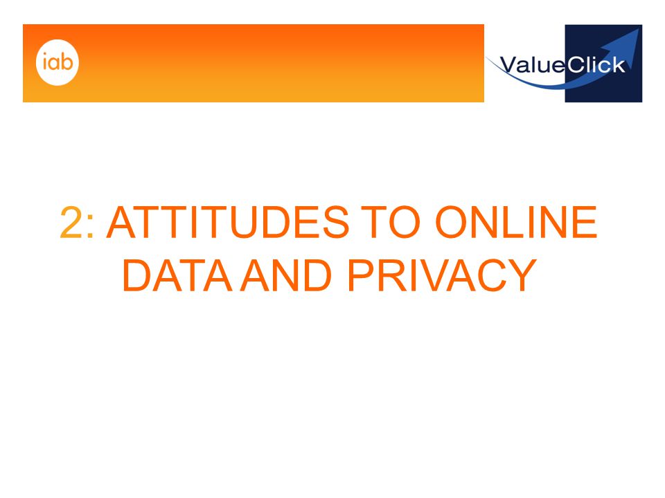 2: ATTITUDES TO ONLINE DATA AND PRIVACY