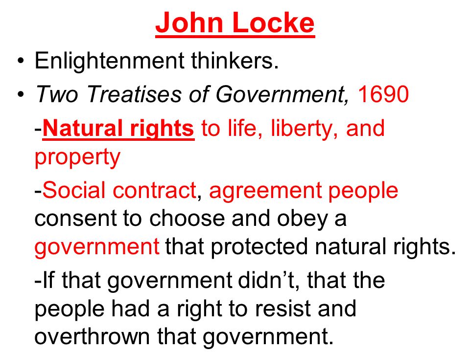 John Locke Enlightenment thinkers.