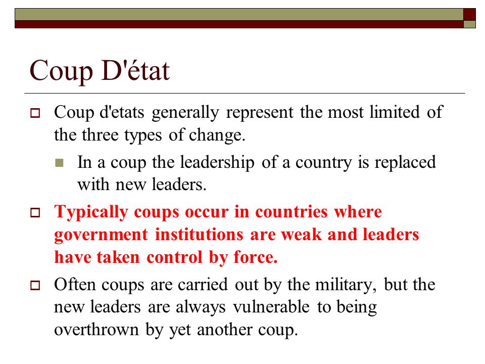 types of coup d etat