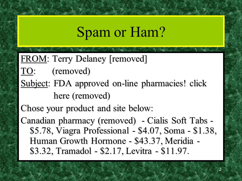 2 Spam or Ham.