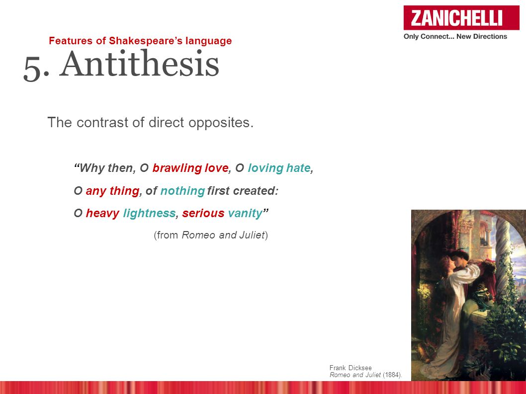 oxymoron in romeo and juliet antithesis in romeo and juliet prologue