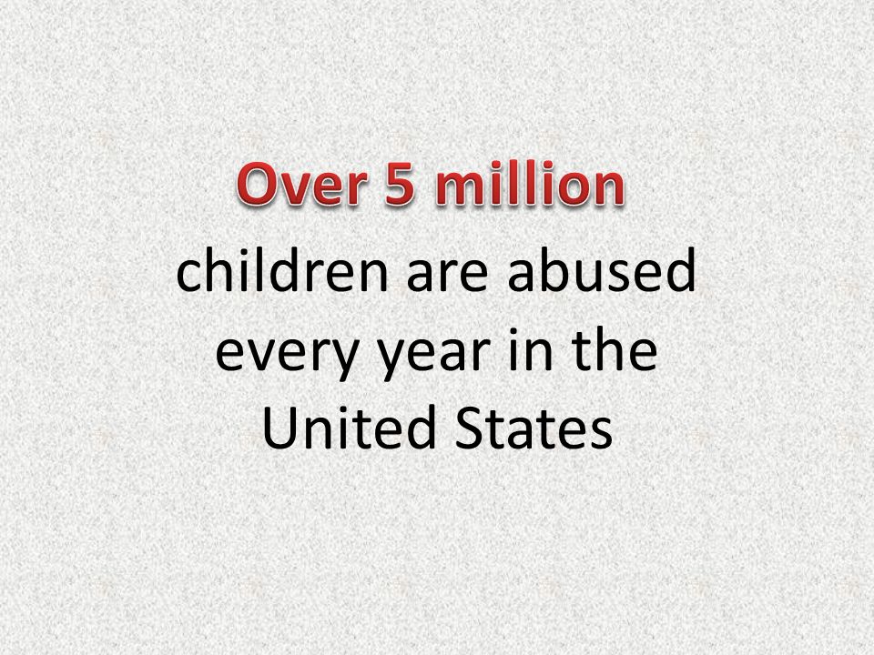children are abused every year in the United States