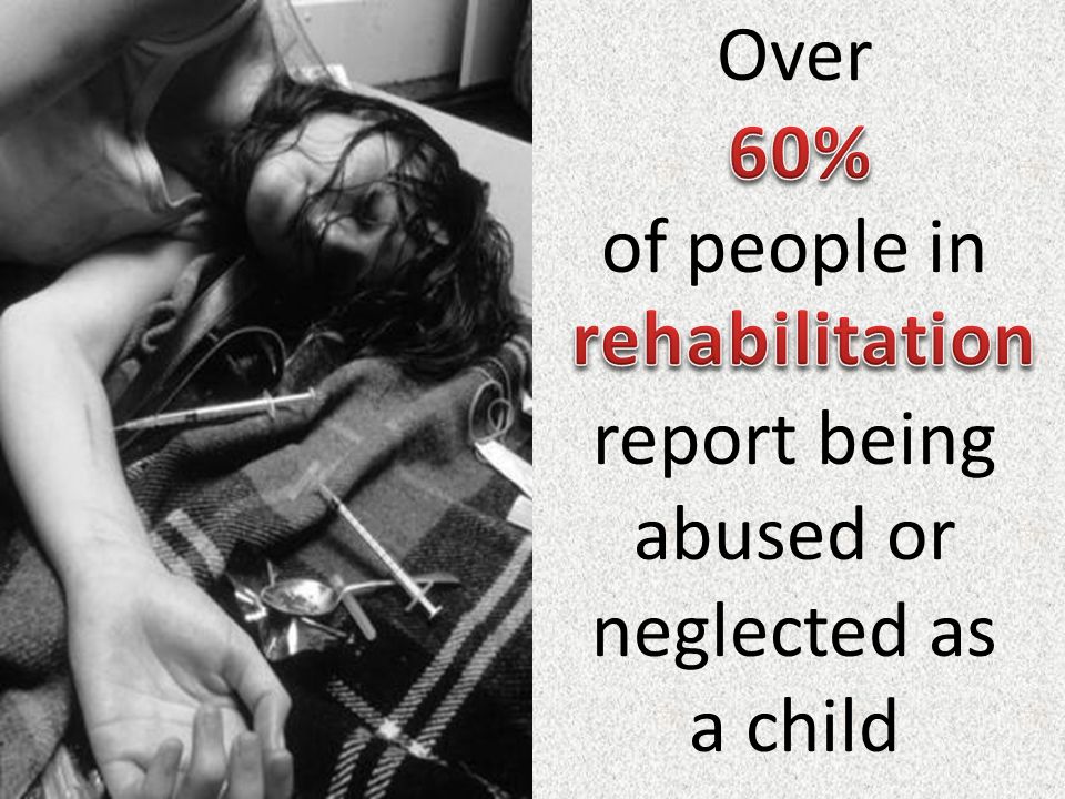 Over of people in report being abused or neglected as a child